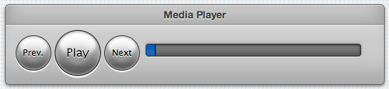 A screenshot of a CSS3 media player UI example