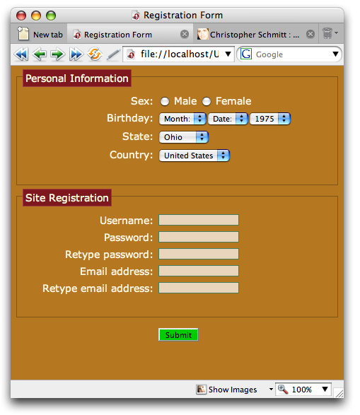 Making the disabled form elements look more disabled using CSS 3 opacity