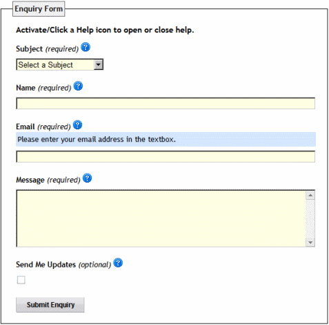 Field Help with scripting enabled