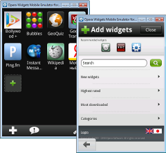 The Opera Widgets Mobile Emulator