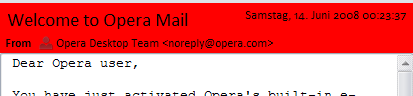 Mail header toolbar skin