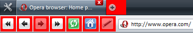 Toolbar button skin