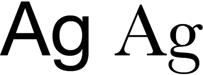 Left: sans-serif font Helvetica Neue; right: serif font Baskerville
