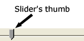 Slider&rsquo;s thumb