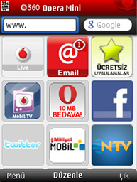 opera mini widgets example