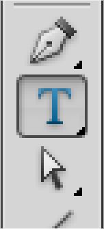 The text tool button