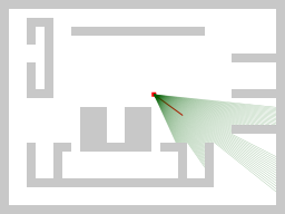 2D raycasting on minimap