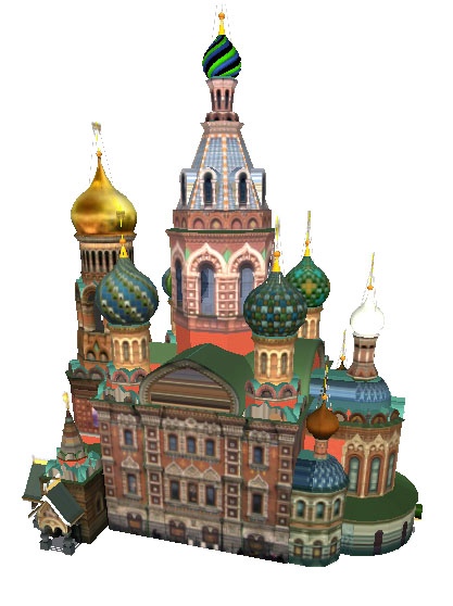 three dimensional castle model