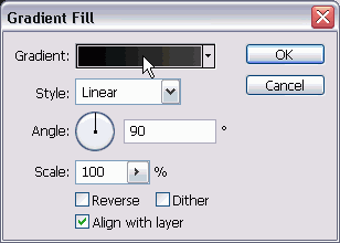 Opening the gradient for editing