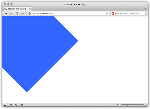 Applying a compound transform to an object.