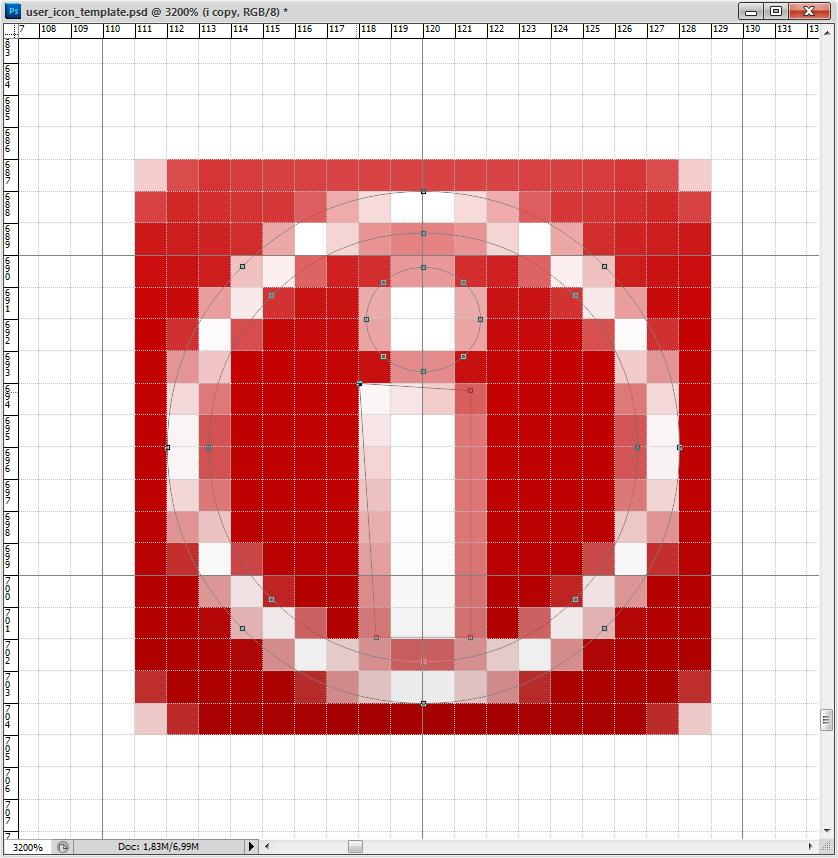 Individually snapping vector corner points to pixel grid